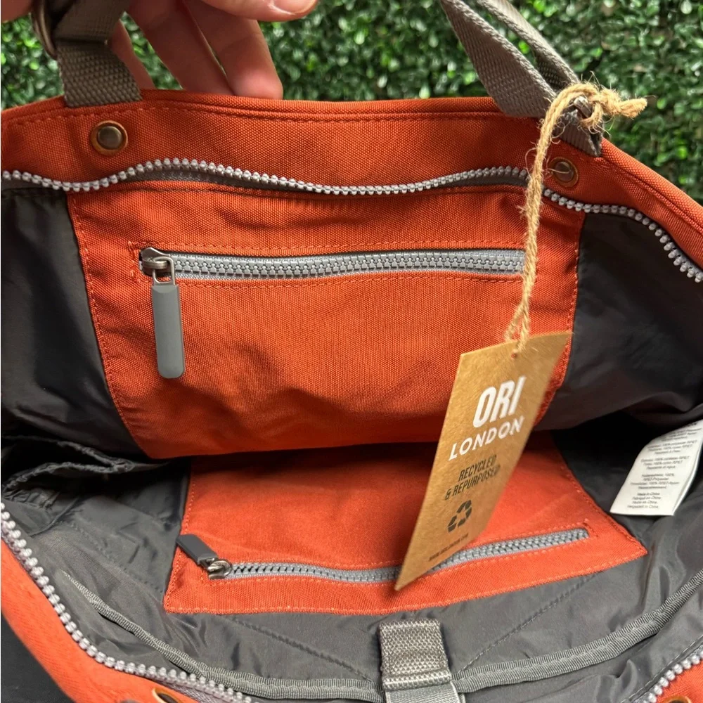 ORI London TRAFALGAR TOTE IN ROOIBOS - Picture 9 of 12